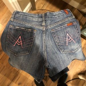 7FAMK Pink A pocket Jeans